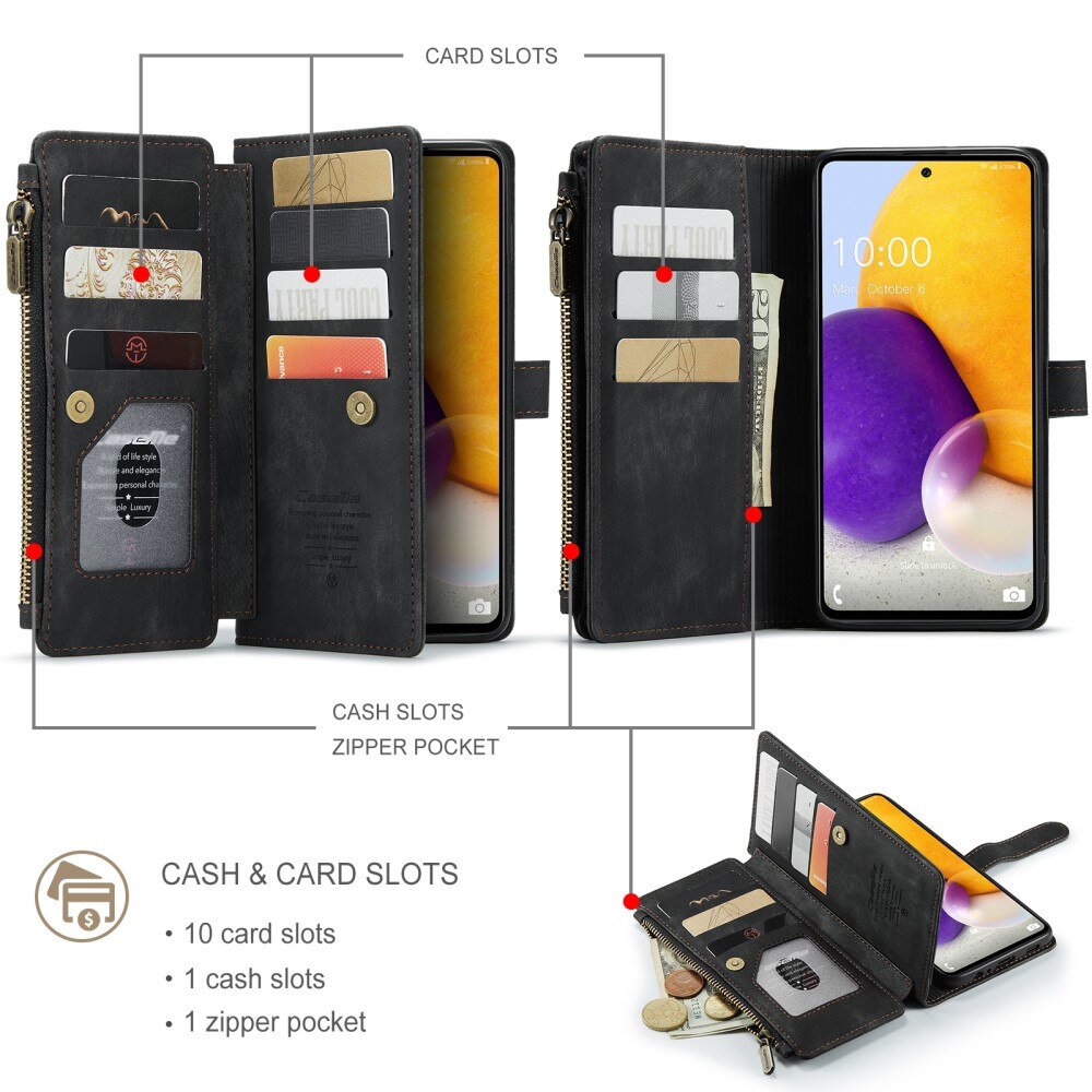 Zipper Wallet Samsung Galaxy A13 Sort