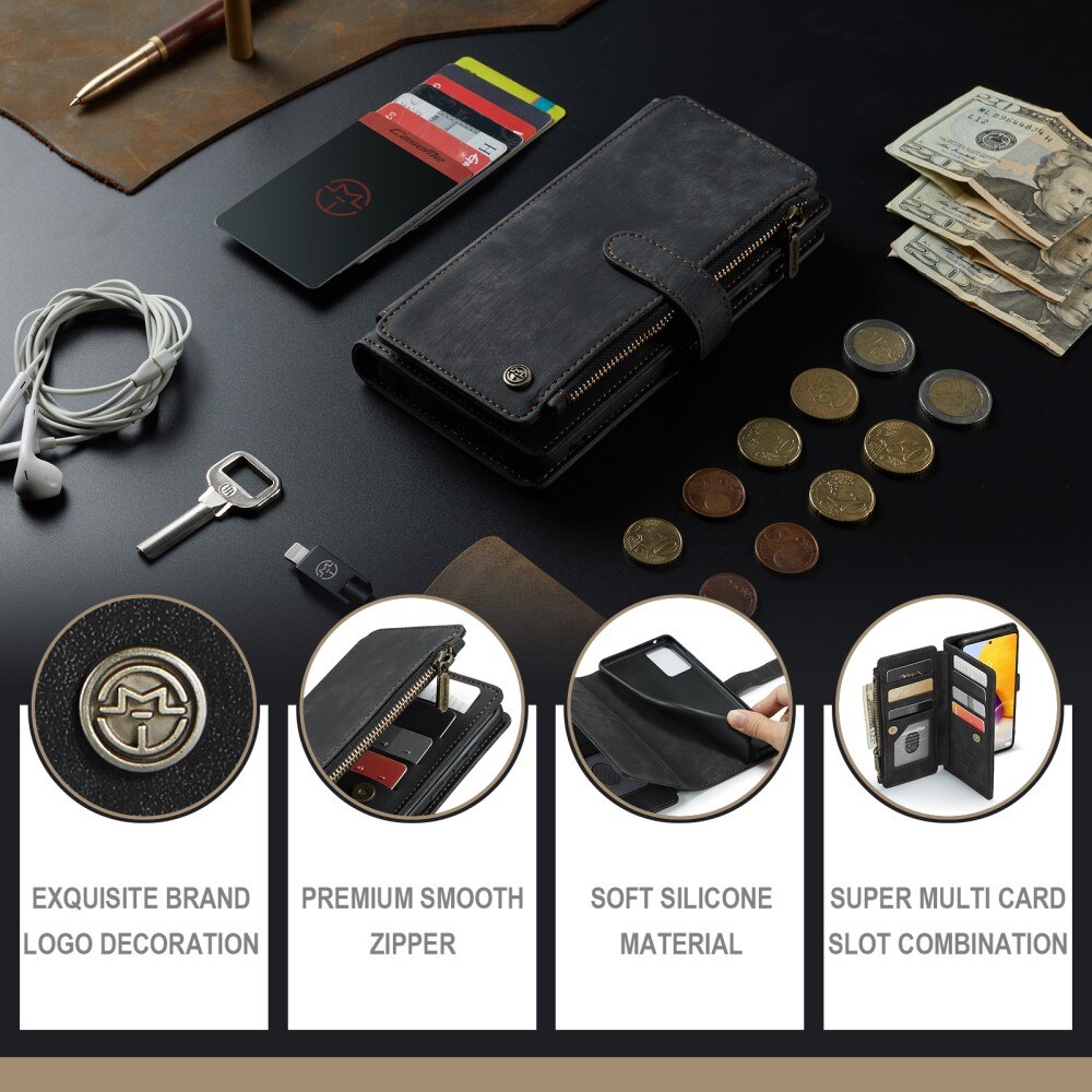 Zipper Wallet Samsung Galaxy A13 Sort