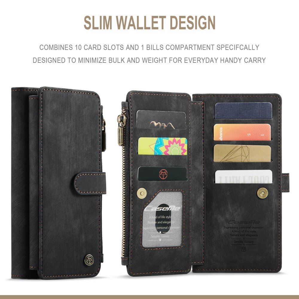Zipper Wallet Samsung Galaxy A04s Sort
