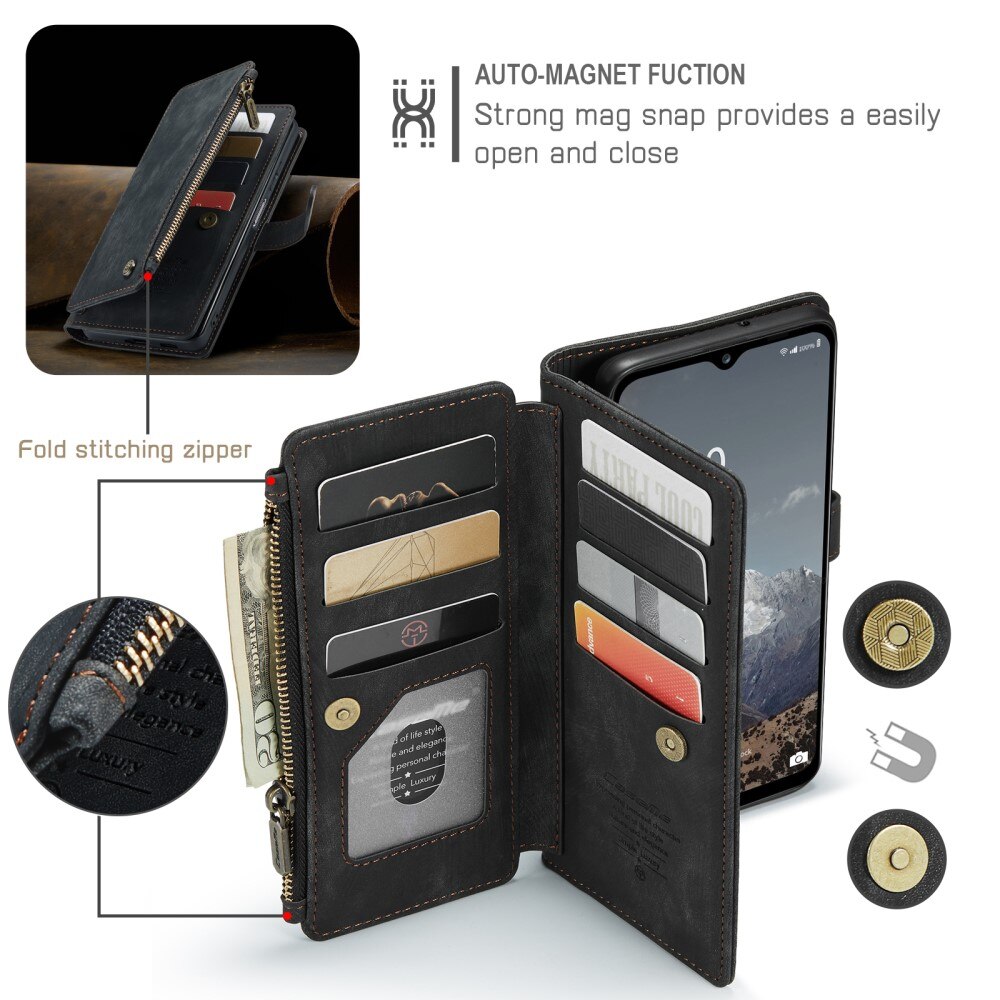 Zipper Wallet Samsung Galaxy A04s Sort