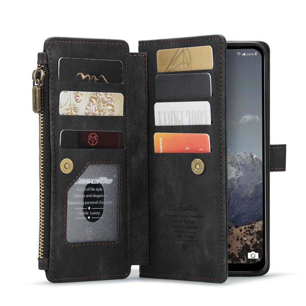 Zipper Wallet Samsung Galaxy A04s Sort