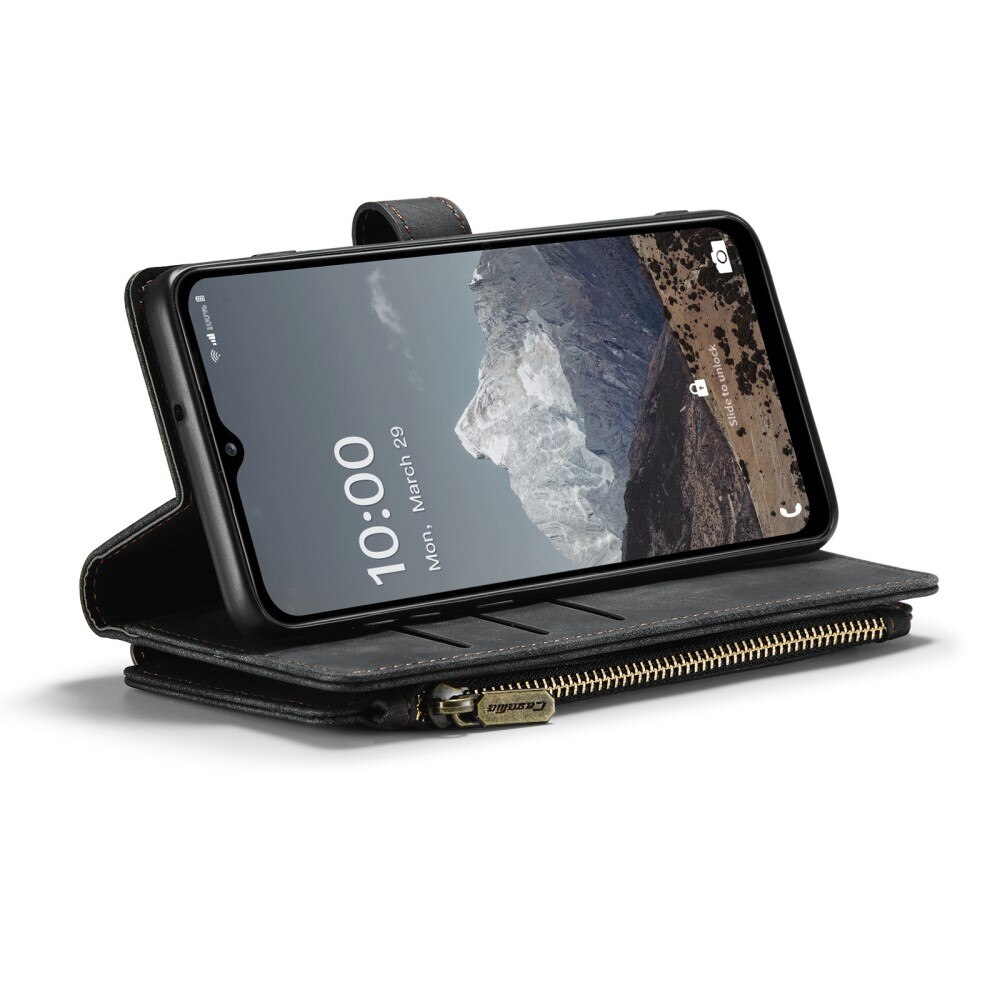 Zipper Wallet Samsung Galaxy A04s Sort
