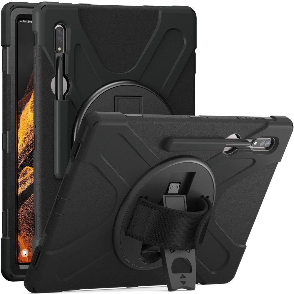 Stødsikker Hybridcover Samsung Galaxy Tab S8 Ultra sort