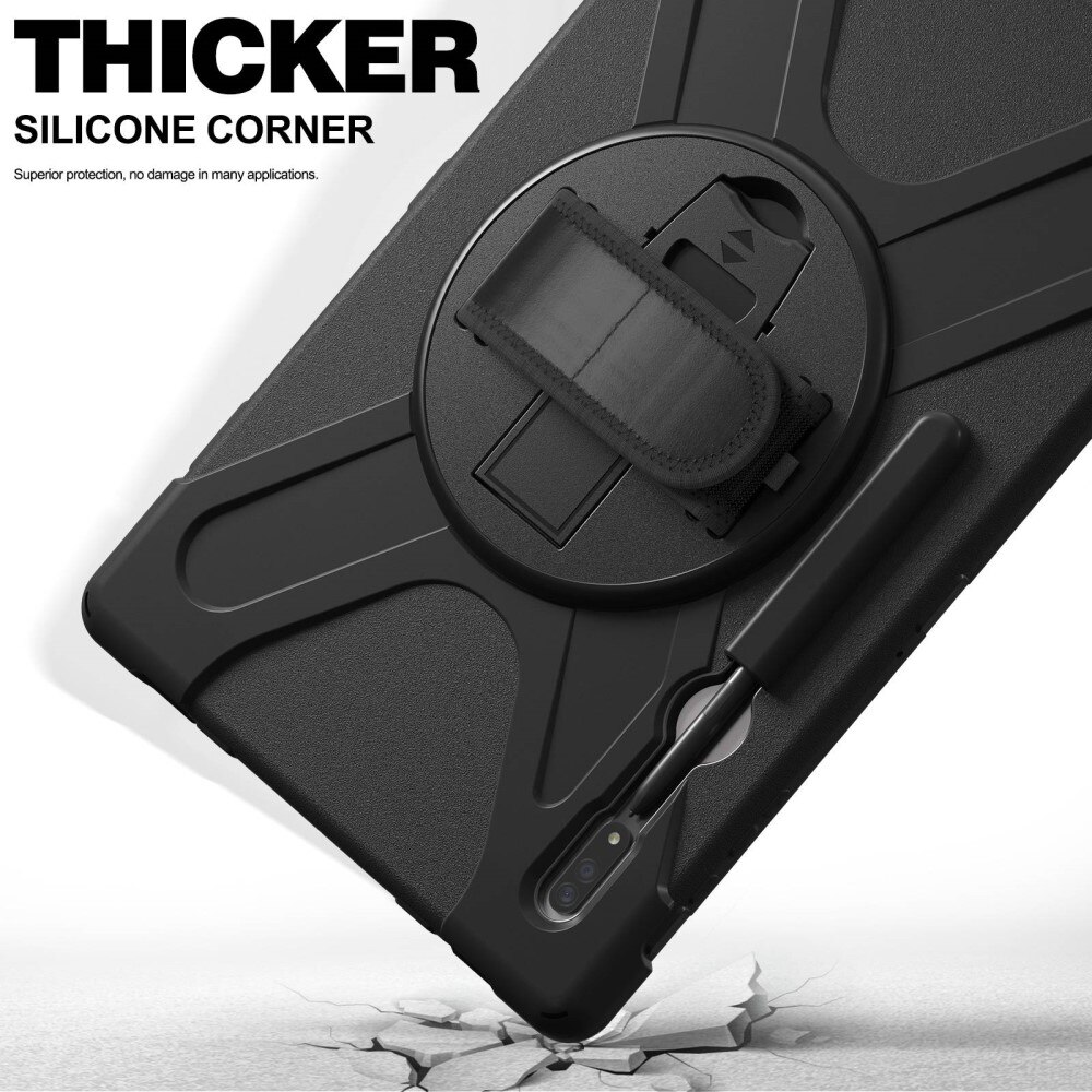 Stødsikker Hybridcover Samsung Galaxy Tab S8 Ultra sort