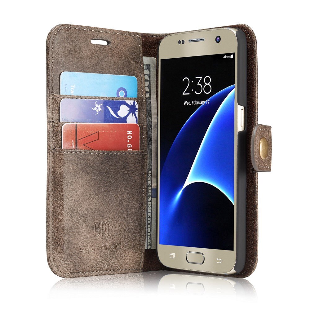 Magnet Wallet Samsung Galaxy S7 Brun