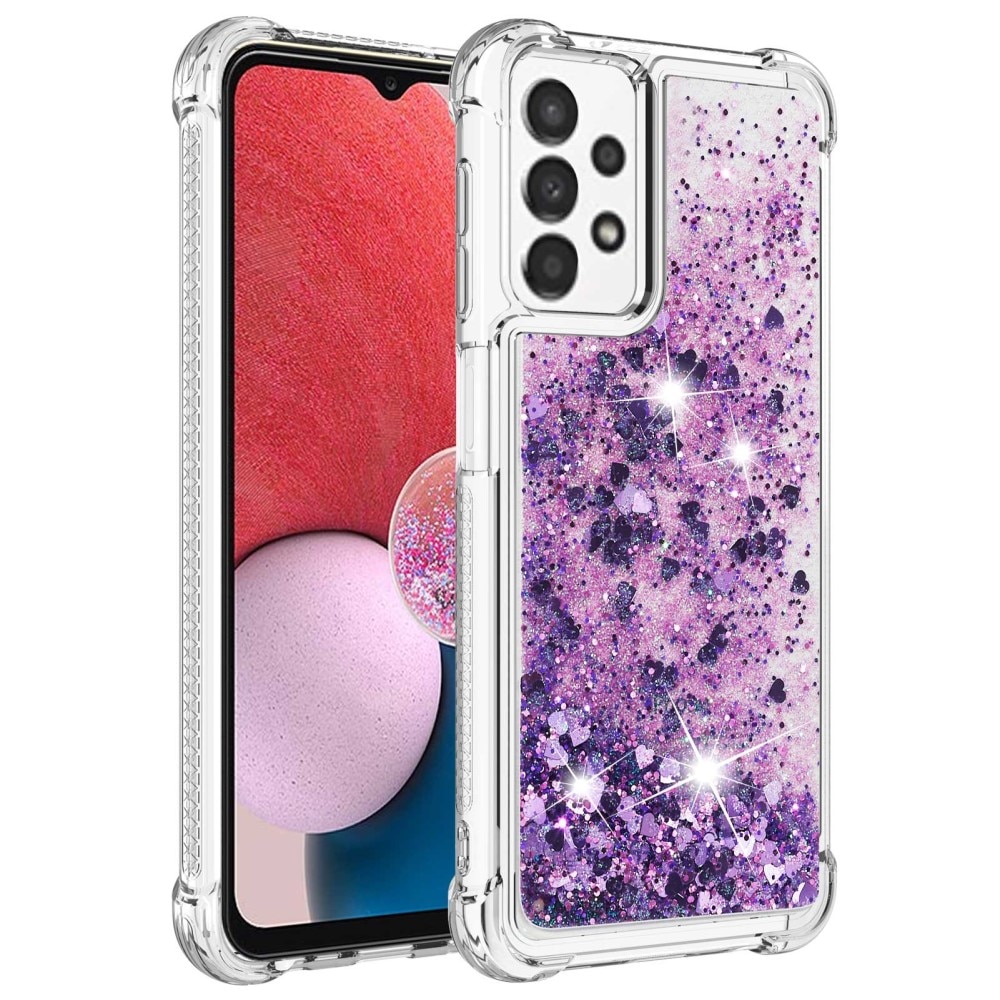 Glitter Powder TPU Case Samsung Galaxy A13 lila