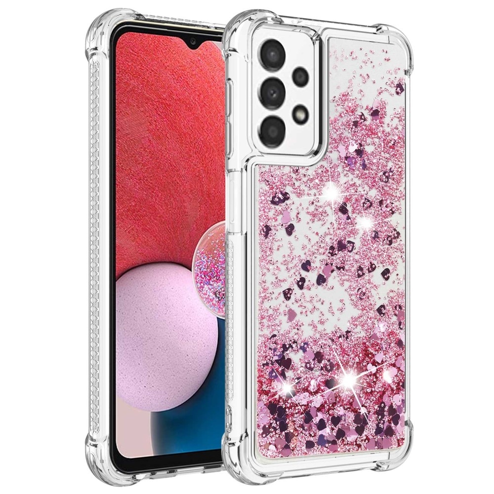 Glitter Powder TPU Case Samsung Galaxy A13 lyserød