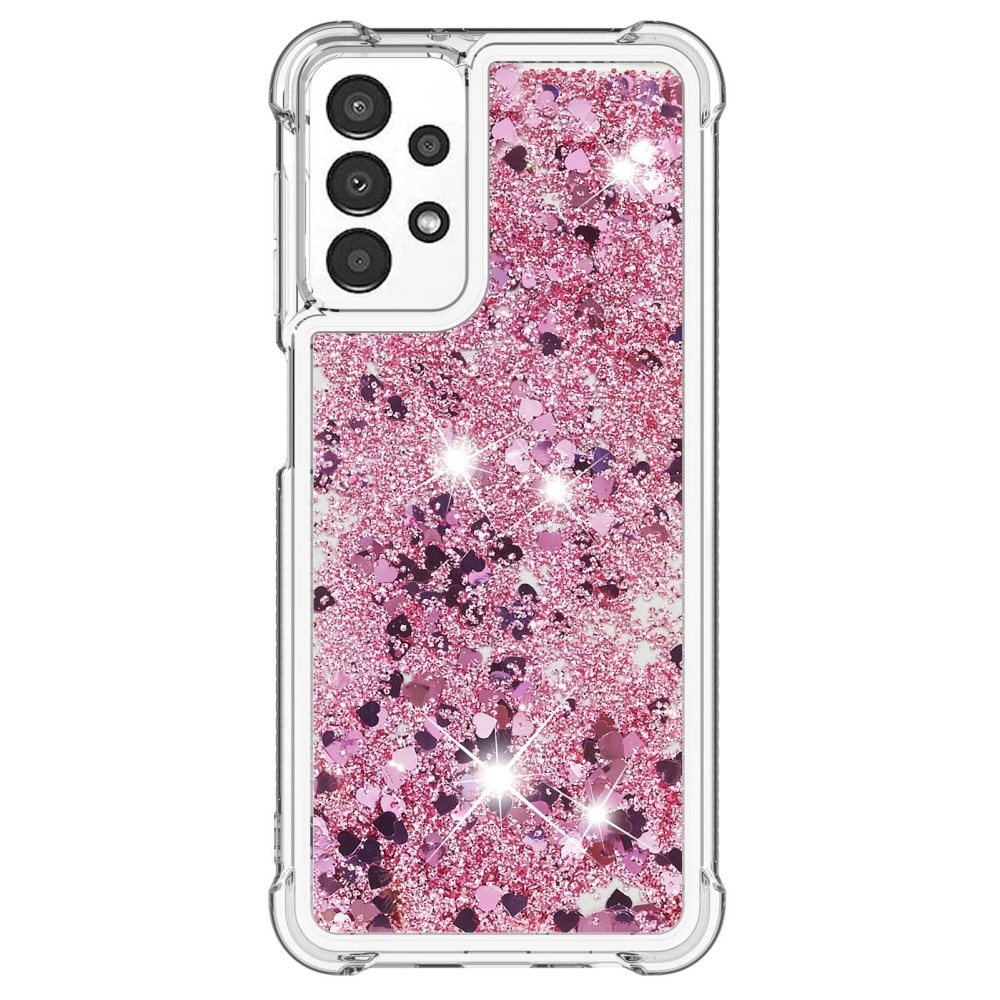 Glitter Powder TPU Case Samsung Galaxy A13 lyserød