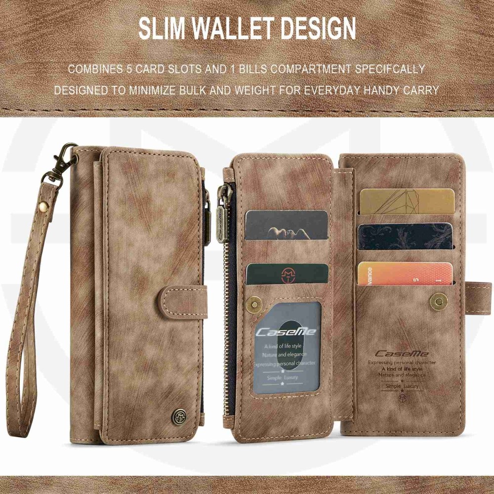 Zipper Wallet Samsung Galaxy Z Fold 3 brun