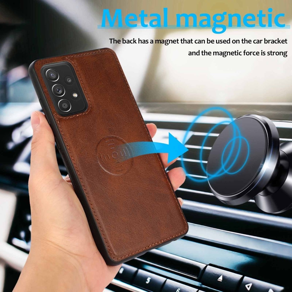 Magnetisk Wallet Samsung Galaxy A53 brun