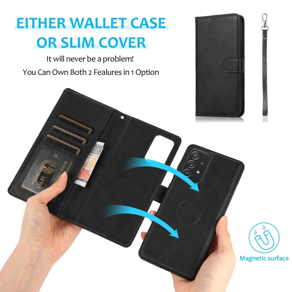 Magnetisk Wallet Samsung Galaxy A53 sort