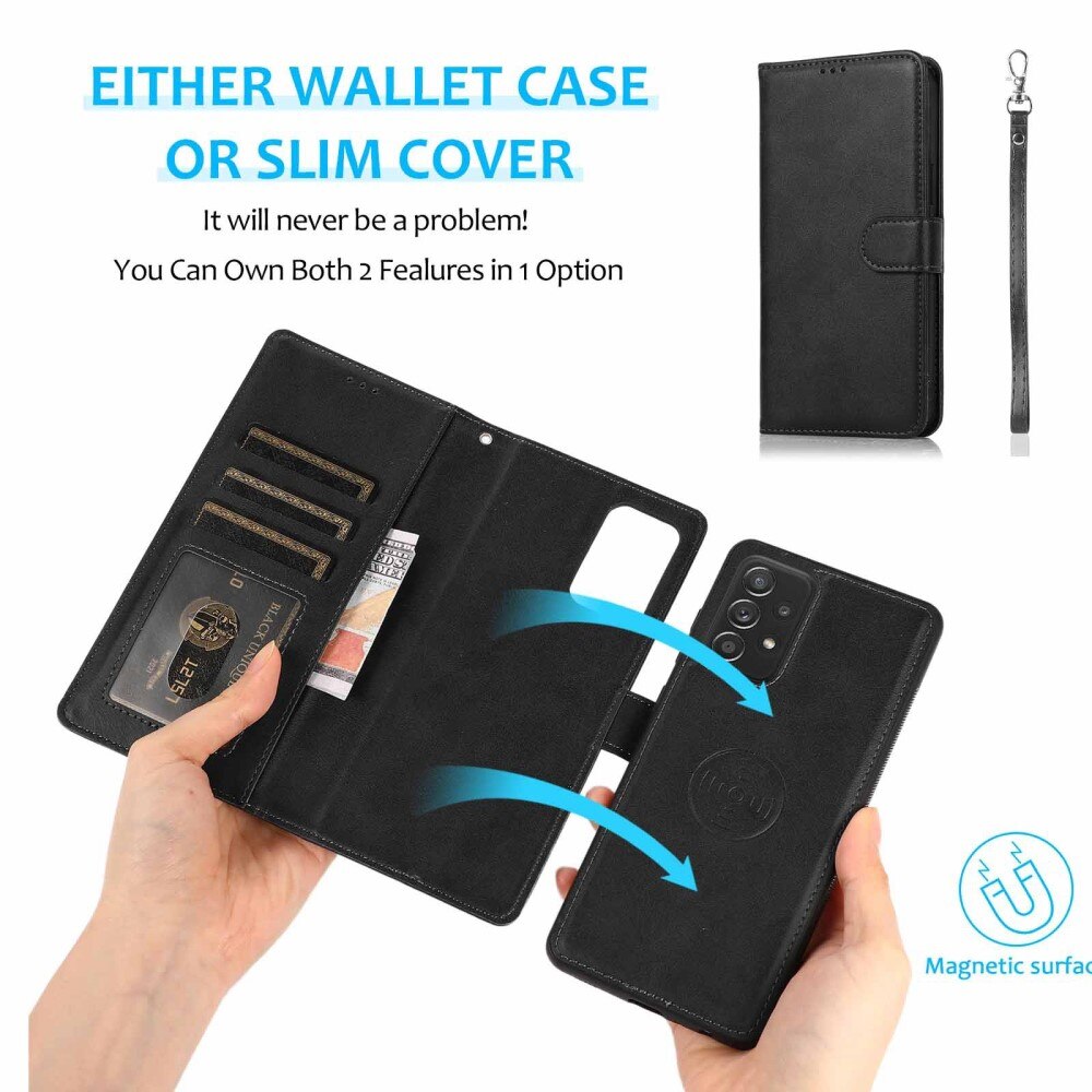 Magnetisk Wallet Samsung Galaxy A33 sort