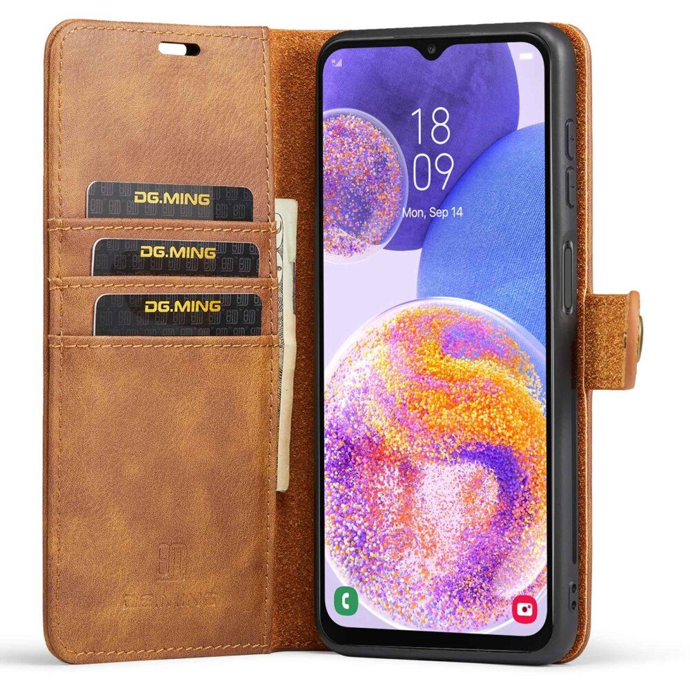 Magnet Wallet Samsung Galaxy A23 Cognac