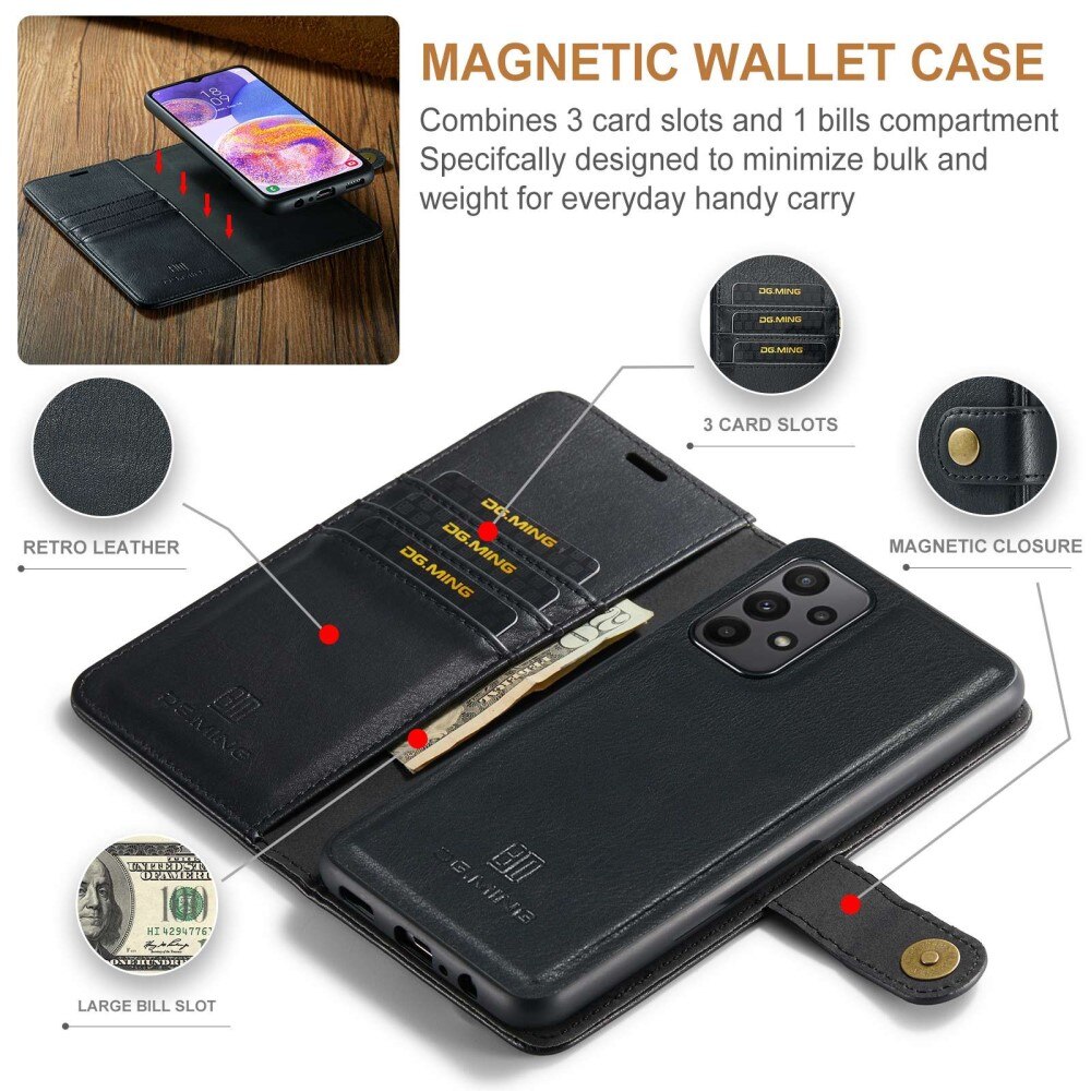 Magnet Wallet Samsung Galaxy A23 Sort