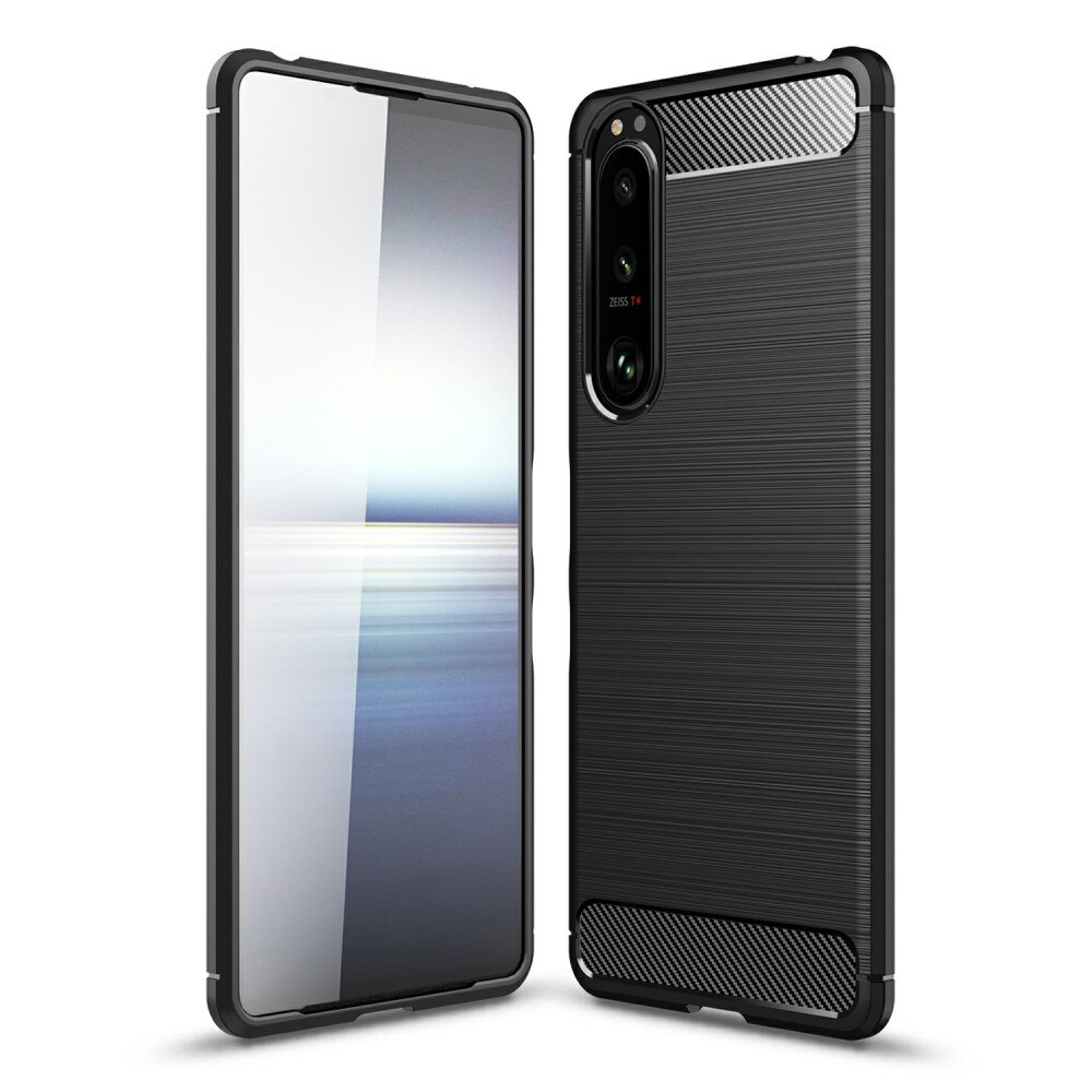 Sony Xperia 5 III Cover TPU Brushed Sort