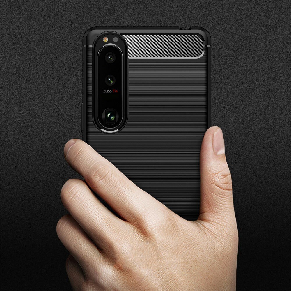Sony Xperia 5 III Cover TPU Brushed Sort