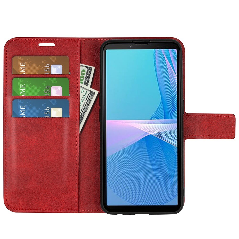 Leather Wallet Sony Xperia 10 IV Red