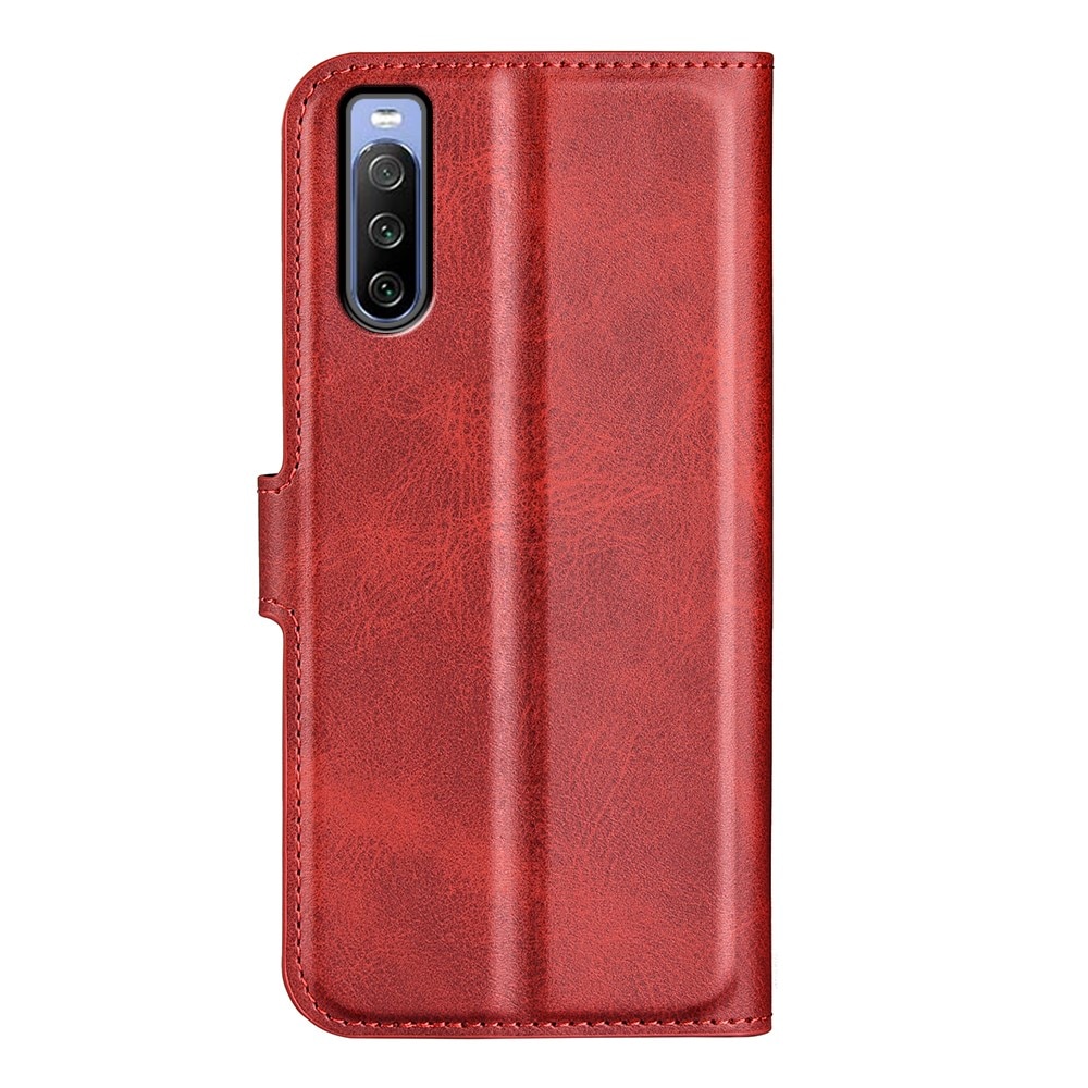 Leather Wallet Sony Xperia 10 IV Red