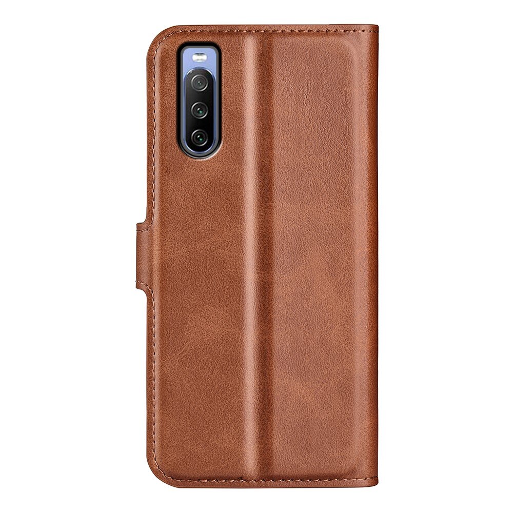 Leather Wallet Sony Xperia 10 IV Brown