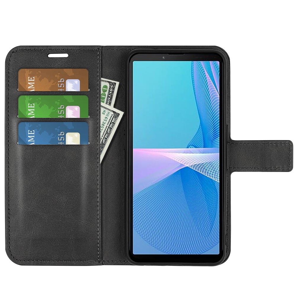 Leather Wallet Sony Xperia 10 IV Black