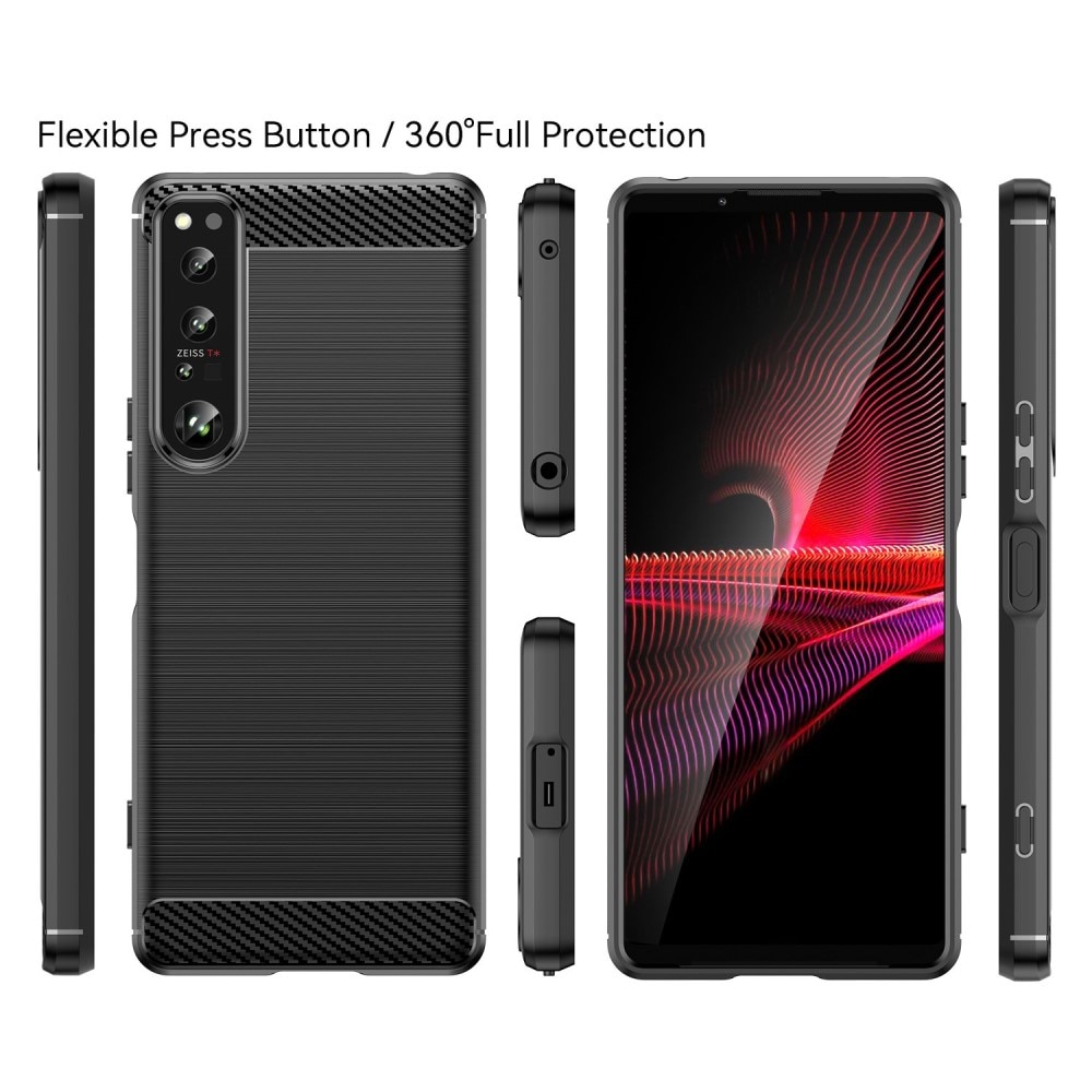 Brushed TPU Cover Sony Xperia 1 IV Black