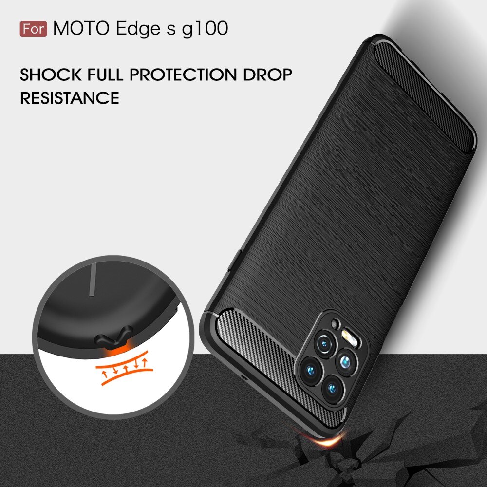Brushed TPU Cover Motorola Moto G100 Black