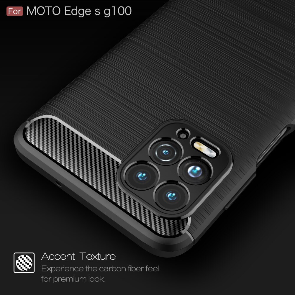 Brushed TPU Cover Motorola Moto G100 Black