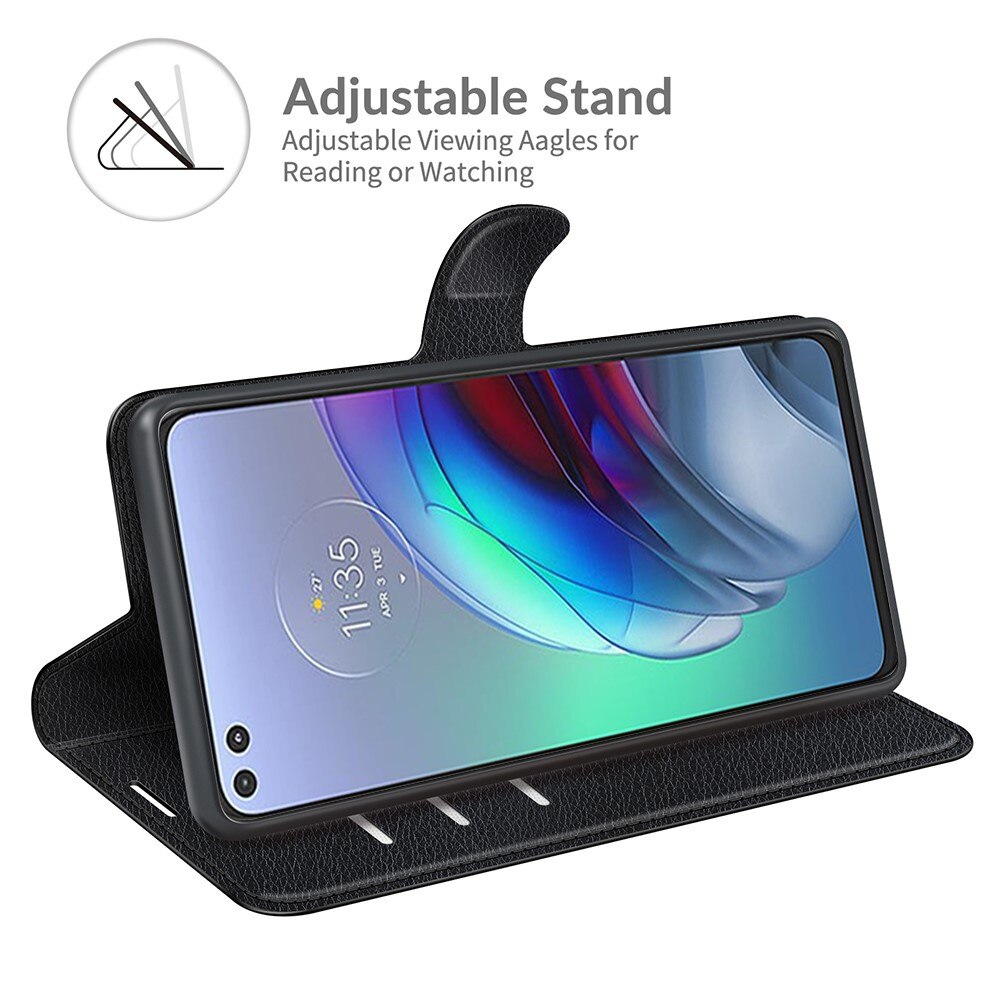 Mobiltaske Motorola Moto G100 Sort