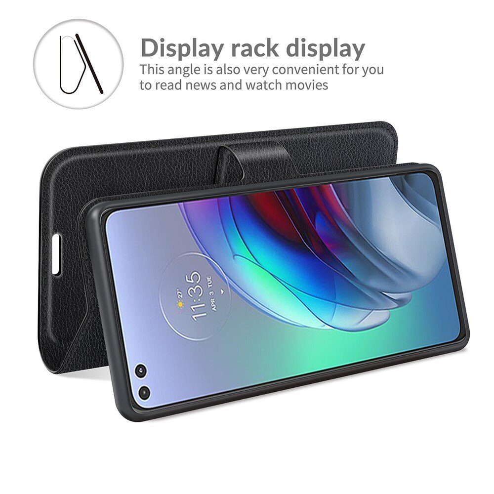 Mobiltaske Motorola Moto G100 Sort