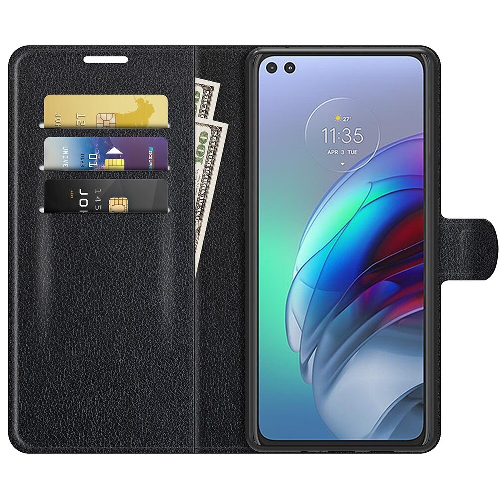Mobiltaske Motorola Moto G100 Sort