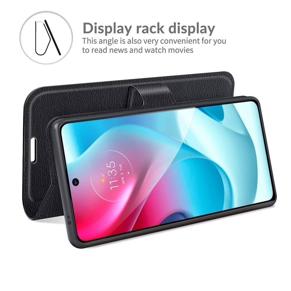 Mobiltaske Motorola Moto G60s Sort