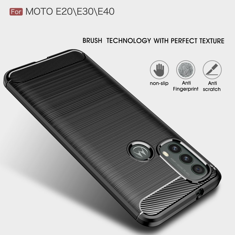 Brushed TPU Cover Motorola Moto E20/E30/E40 Black