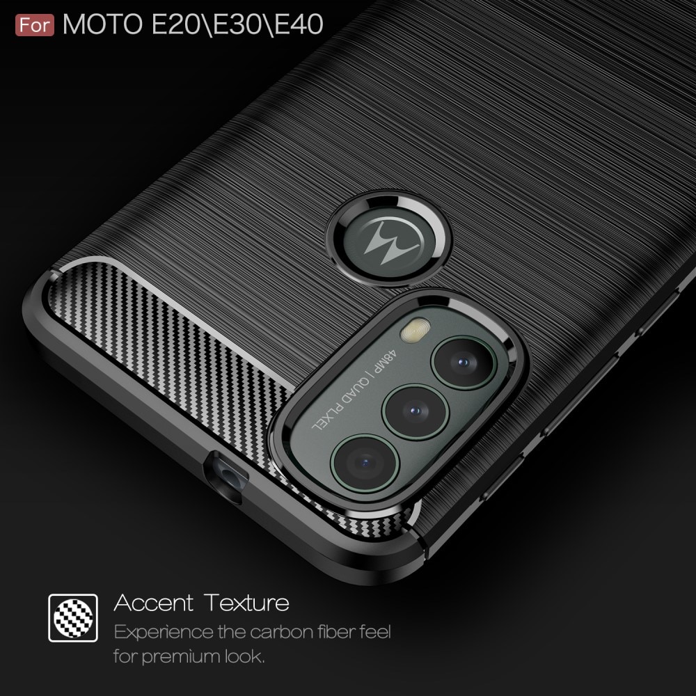 Brushed TPU Cover Motorola Moto E20/E30/E40 Black