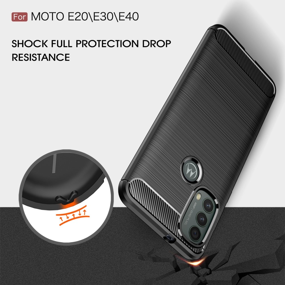 Brushed TPU Cover Motorola Moto E20/E30/E40 Black