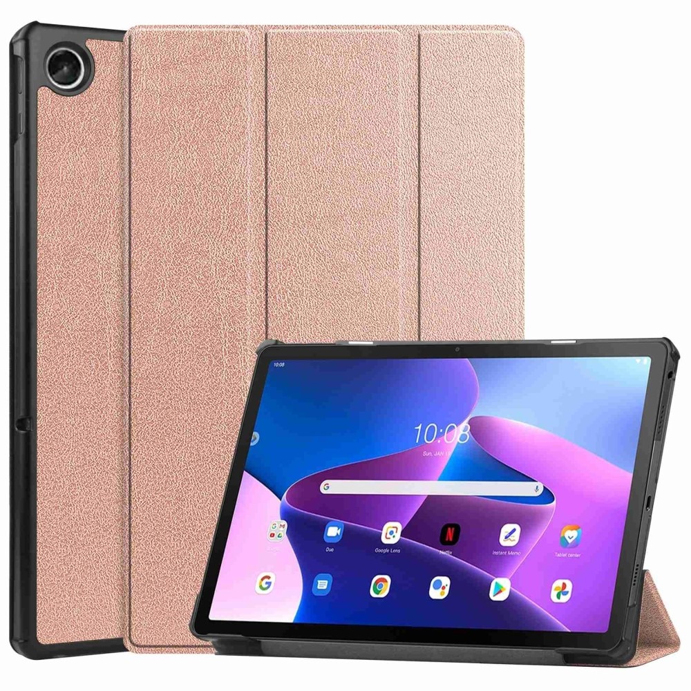 Etui Tri-fold Lenovo Tab M10 Plus (3rd gen) rose guld