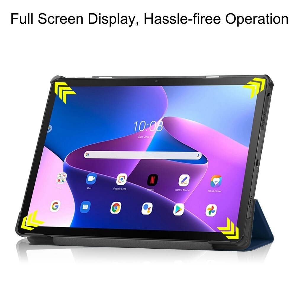 Etui Tri-fold  Lenovo Tab M10 Plus (3rd gen) Blå