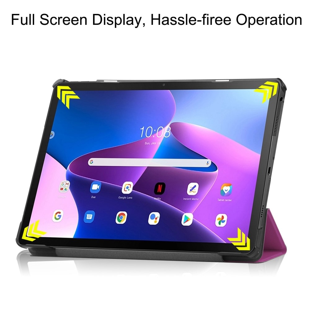 Etui Tri-fold  Lenovo Tab M10 Plus (3rd gen) Lilla
