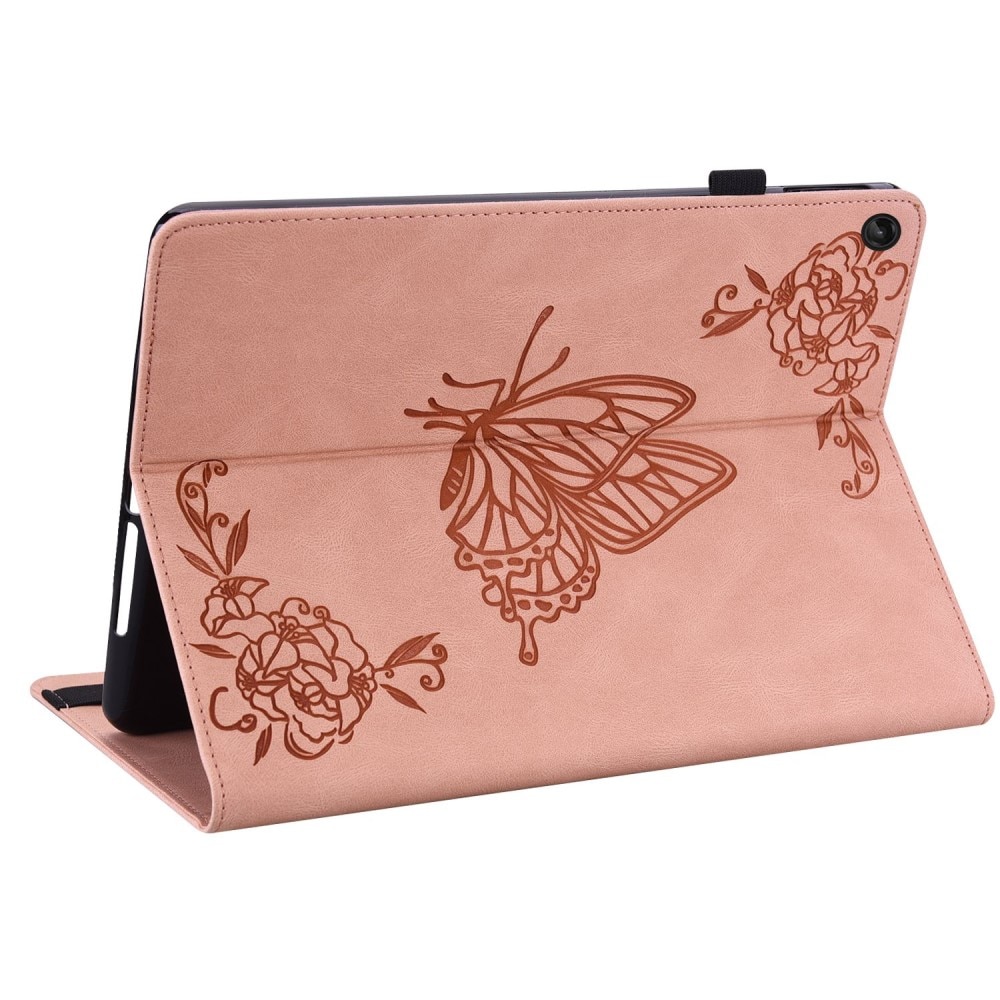 Læderetui Sommerfugle  Lenovo Tab M10 Plus (3rd gen) Lyserød