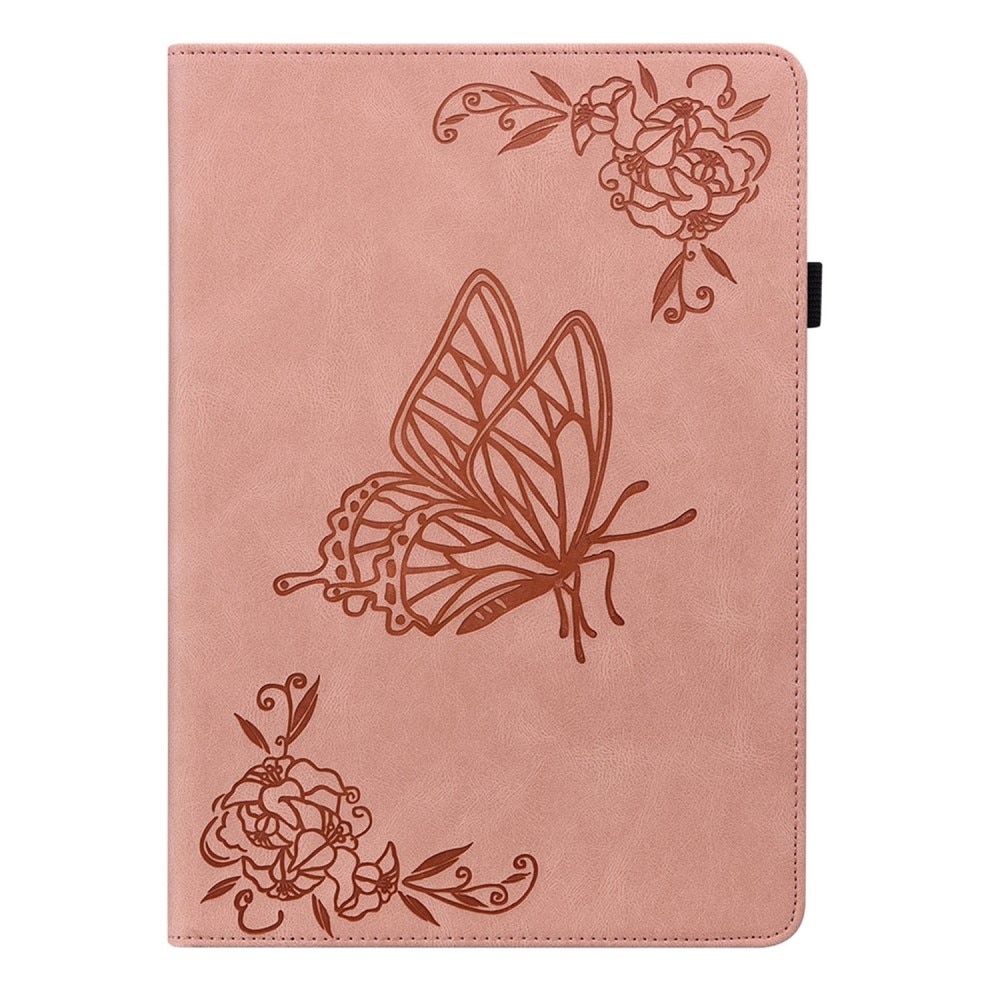 Læderetui Sommerfugle  Lenovo Tab M10 Plus (3rd gen) Lyserød