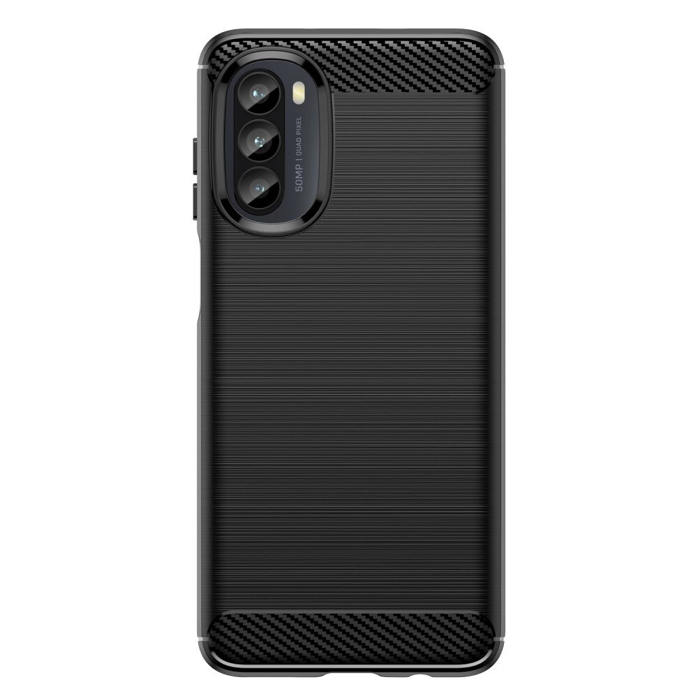 Motorola Moto G52 Cover TPU Brushed Sort
