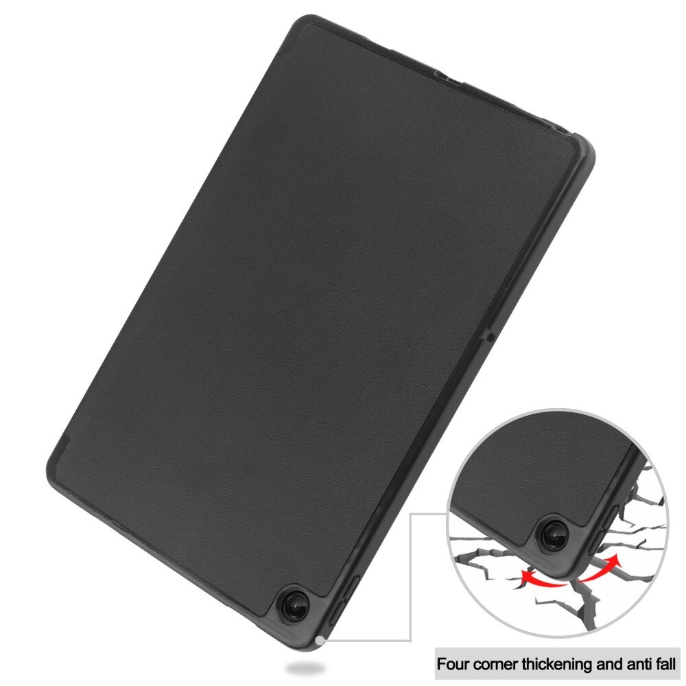  Lenovo Tab M10 Plus (3rd gen) Etui Tri-fold med Pencil-holder Sort