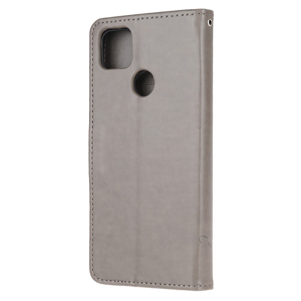 Læderetui Sommerfugle Xiaomi Redmi 9C Grå