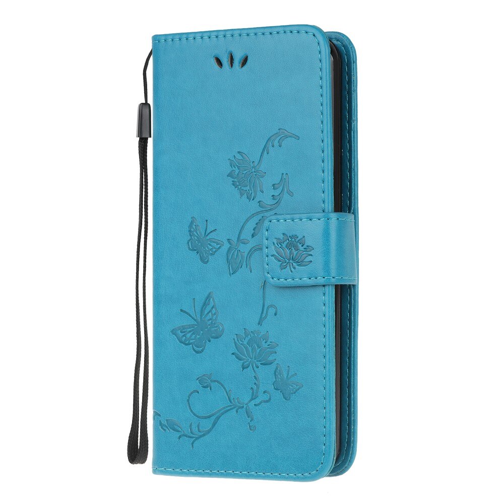Læderetui Sommerfugle Xiaomi Redmi 9C Blå
