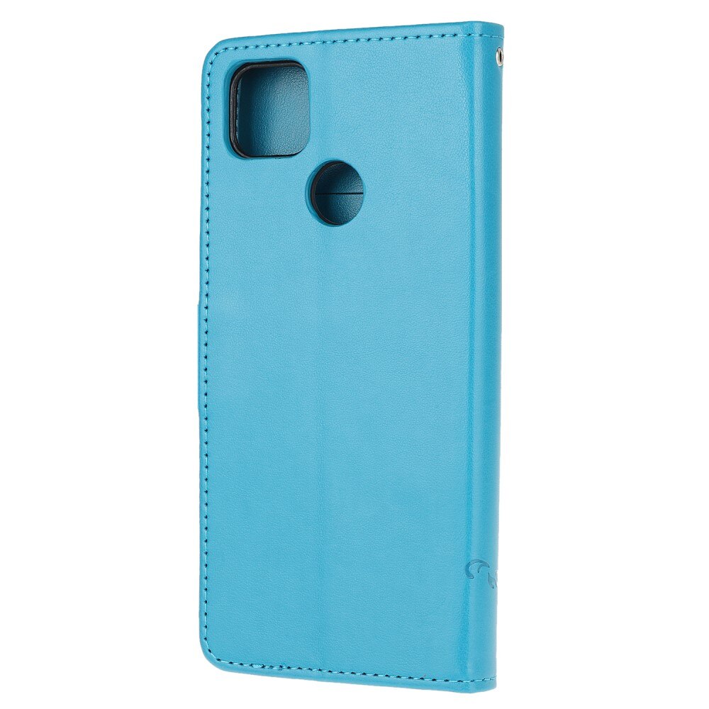 Læderetui Sommerfugle Xiaomi Redmi 9C Blå