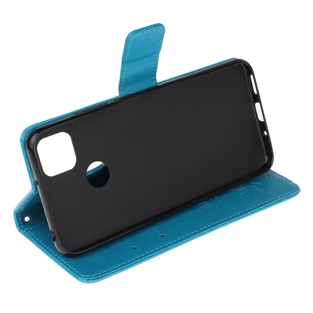 Læderetui Sommerfugle Xiaomi Redmi 9C Blå
