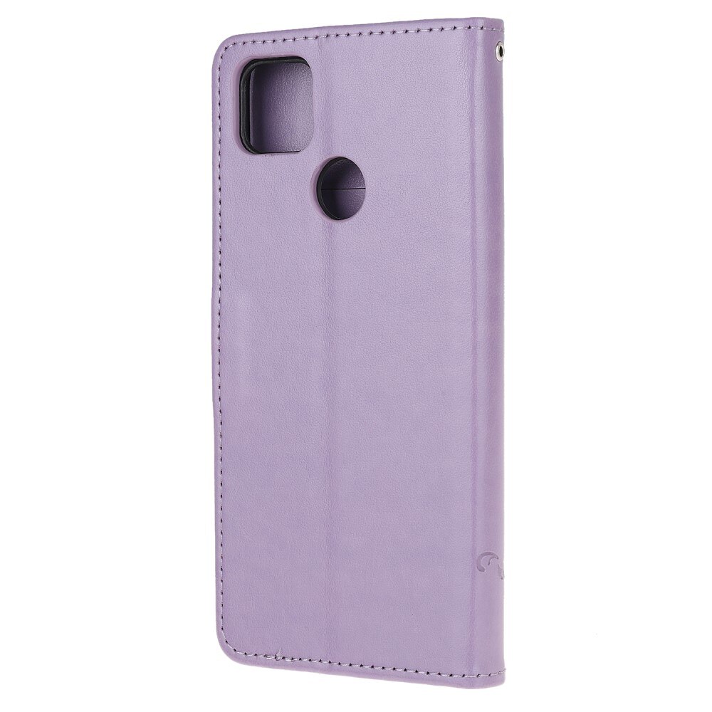 Læderetui Sommerfugle Xiaomi Redmi 9C Lilla