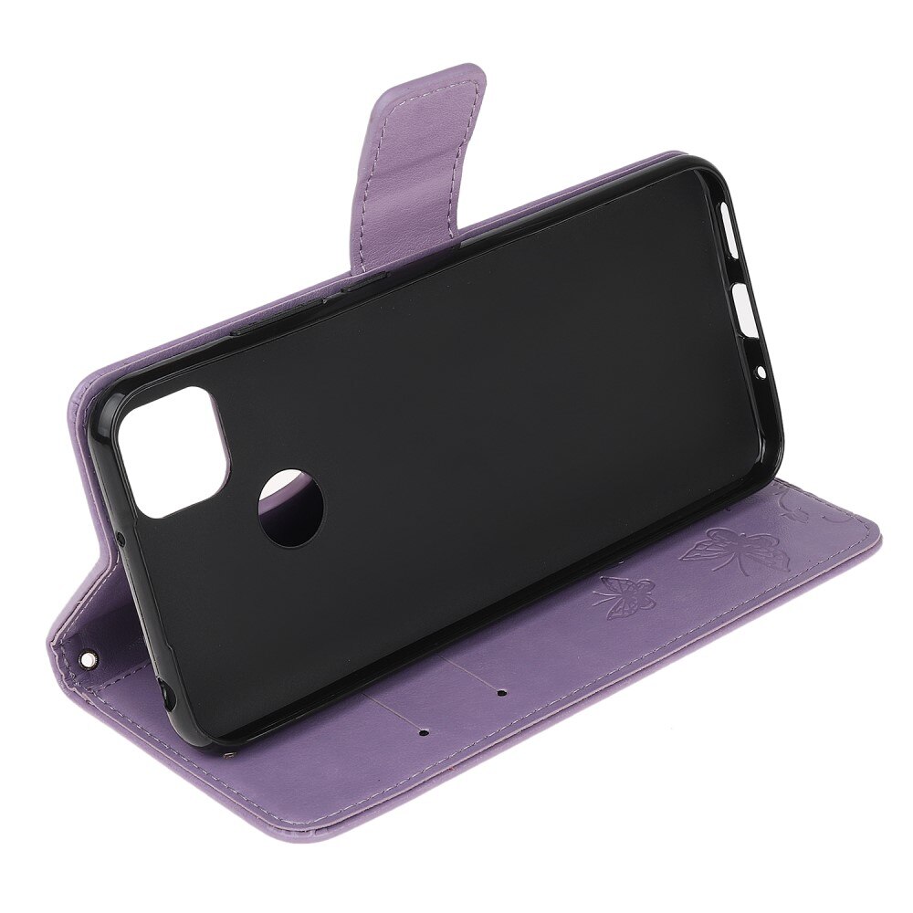 Læderetui Sommerfugle Xiaomi Redmi 9C Lilla