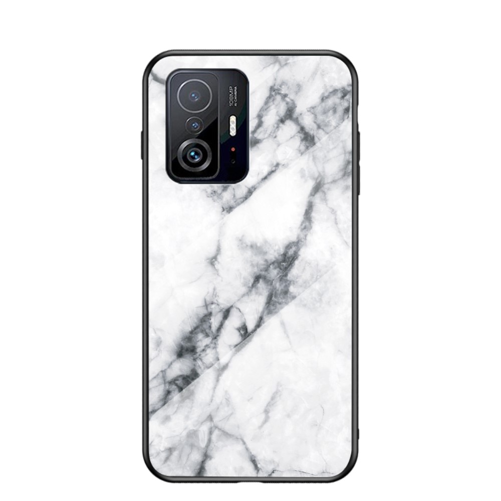 Cover Hærdet Glas Xiaomi 11T/11T Pro hvid marmor