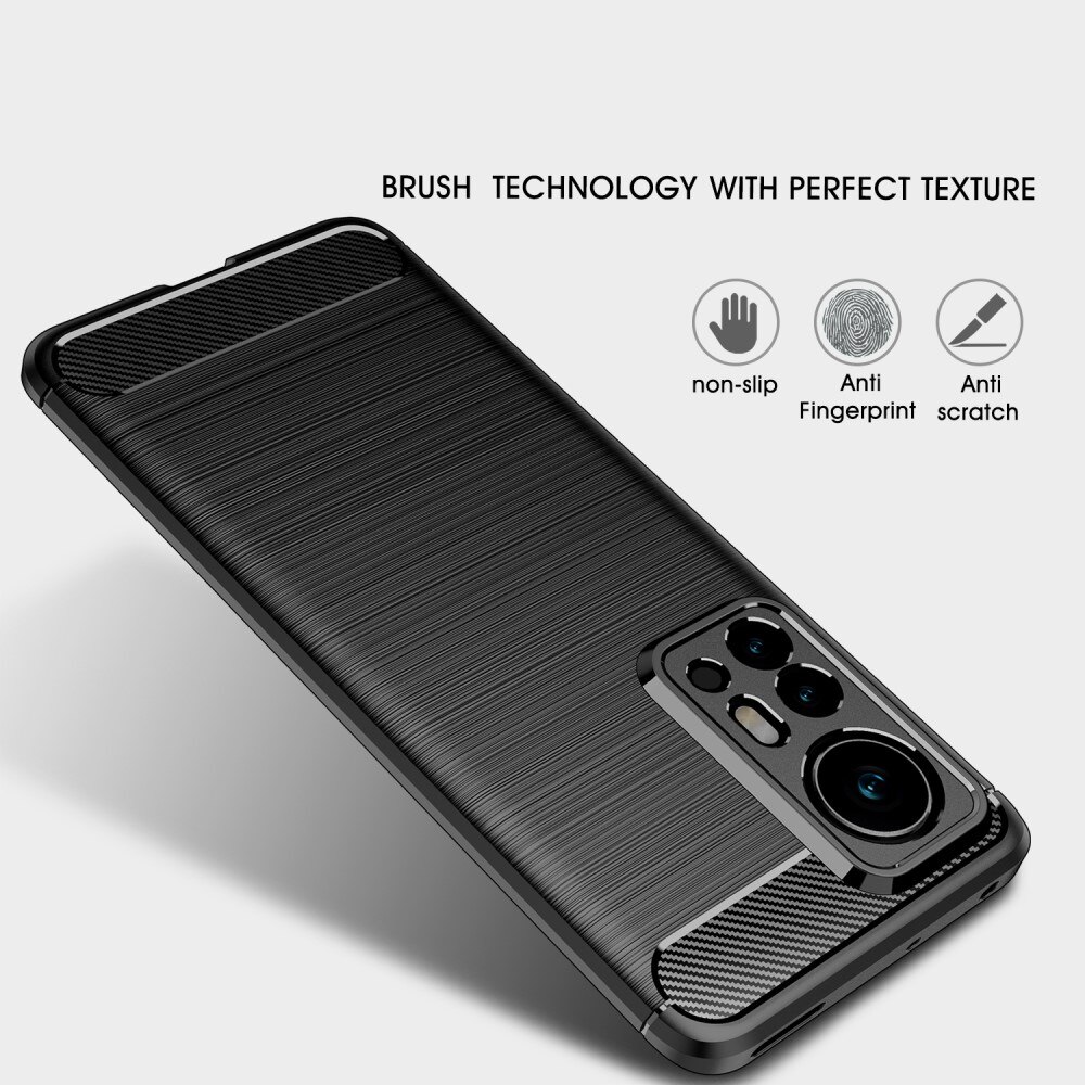 Brushed TPU Cover Xiaomi 12 Pro Black