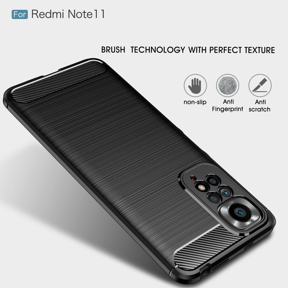 Brushed TPU Cover Xiaomi Redmi Note 11 Black